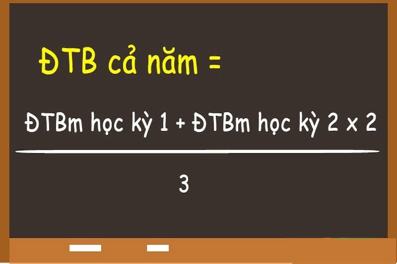 Cách tính điểm trung bình môn