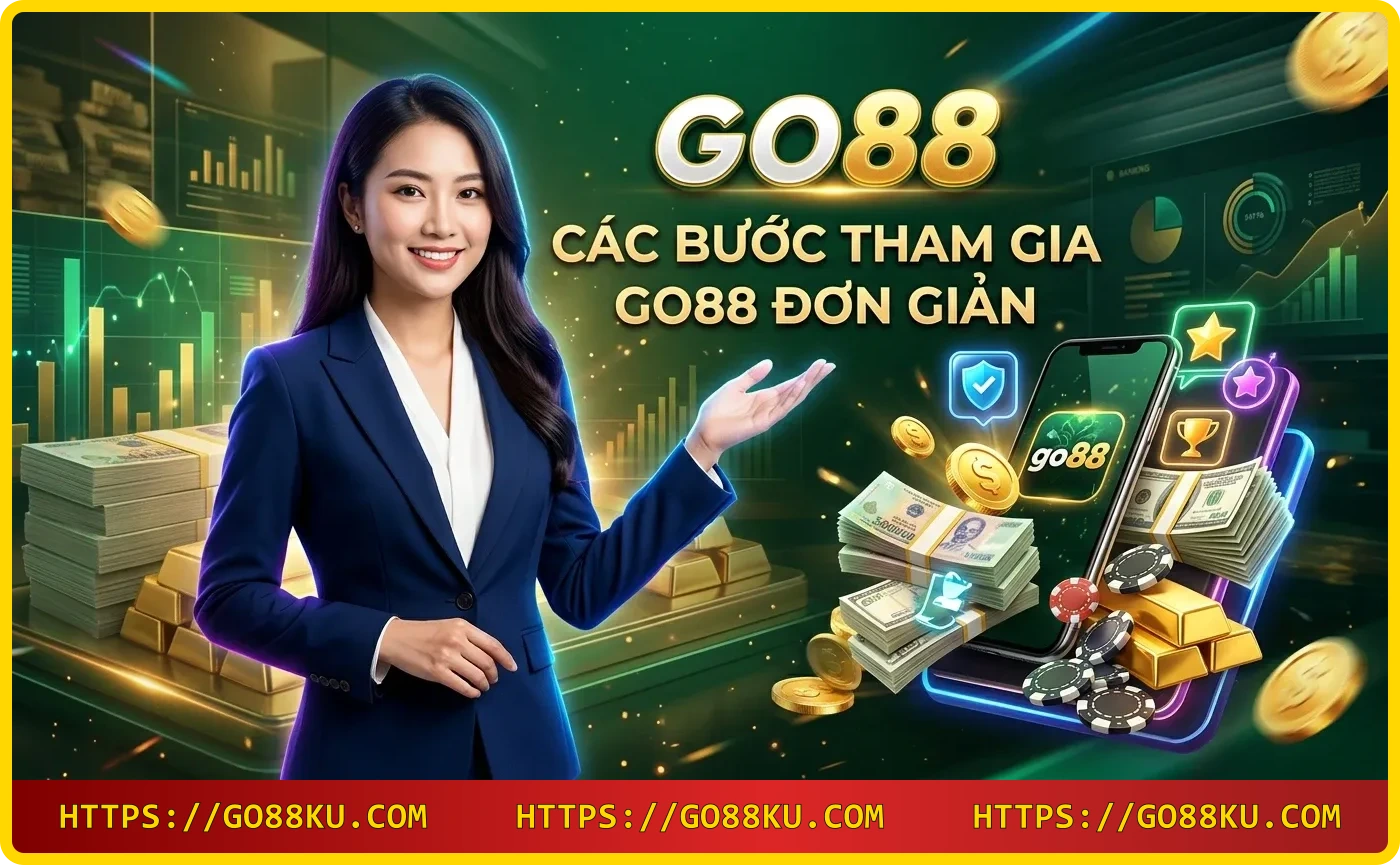 Các bước tham gia Go88: truy cập, đăng ký, nạp tiền, chọn game